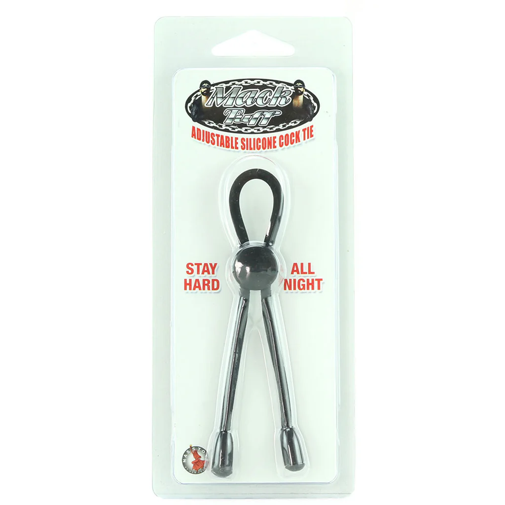Adjustable Silicone Cock Tie in Black - Image 6