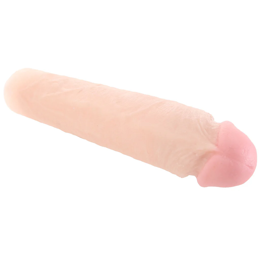 Magnificent Eleven Dildo & Extension in White - Image 2
