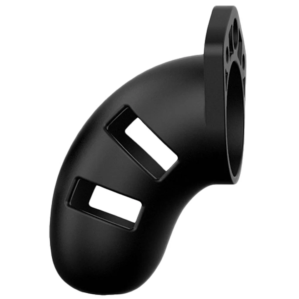 ManCage 20 3.5 Inch Silicone Cock Cage in Black - Image 2