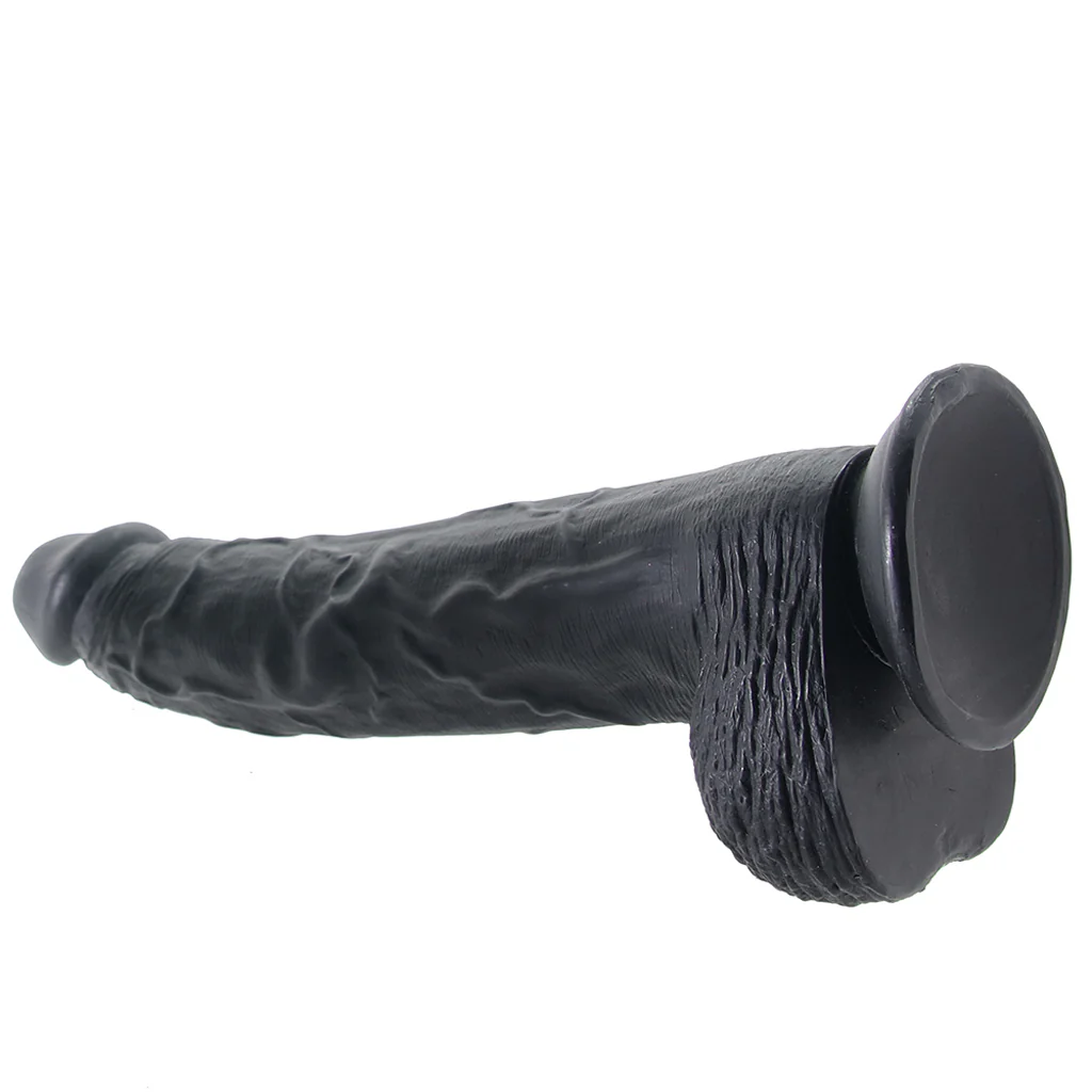 Master Cock Hung Harry 11.75 Inch Ballsy Dildo in Black - Image 5