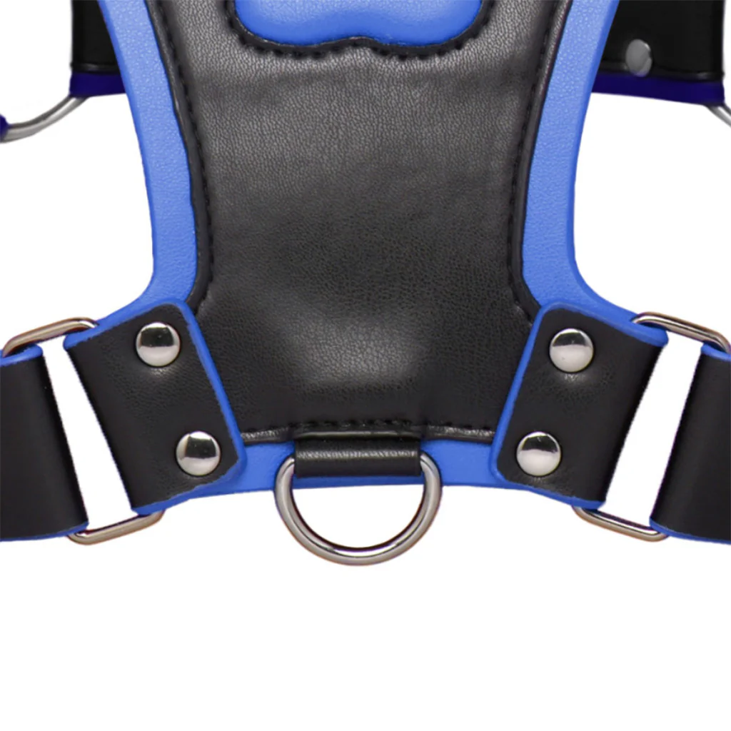 Master Series Alpha Pup Bulldog Harness in Blue - Image 7