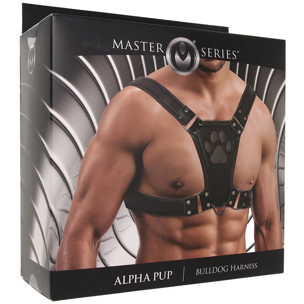 Master Series Alpha Pup Bulldog Harness in Black - Image 9