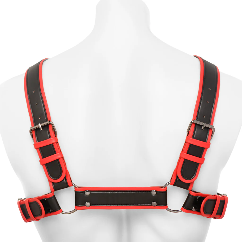 Master Series Alpha Pup Bulldog Harness in Red - Image 3