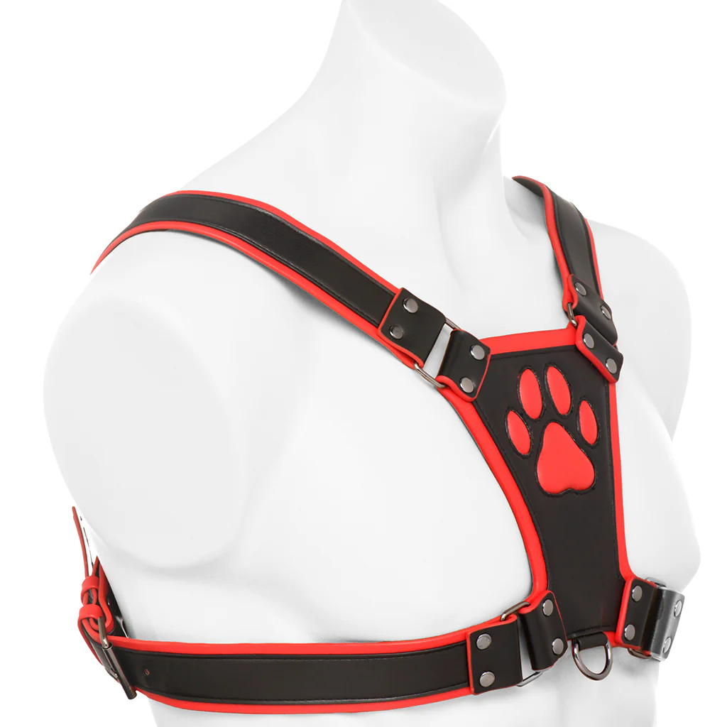 Master Series Alpha Pup Bulldog Harness in Red - Image 5