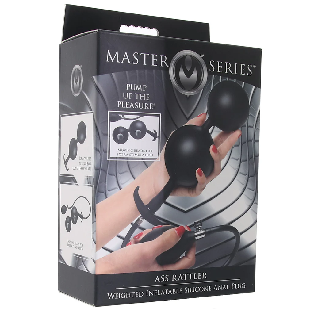 Master Series Ass Rattler Inflatable Plug - Image 6