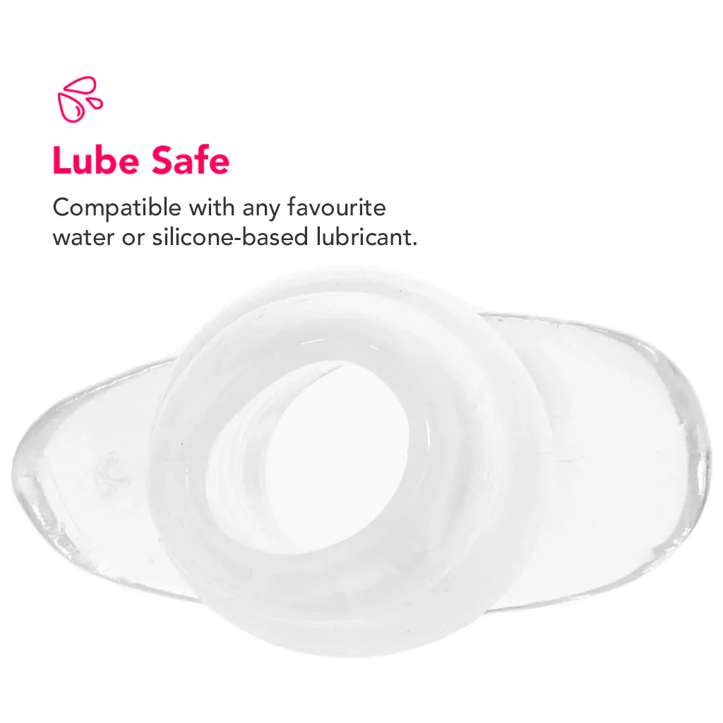 Master Series Clear View Hollow Anal Plug - Image 3