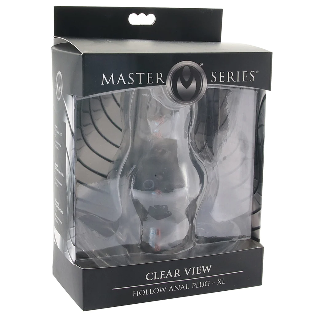 Master Series Clear View Hollow Anal Plug - Image 6