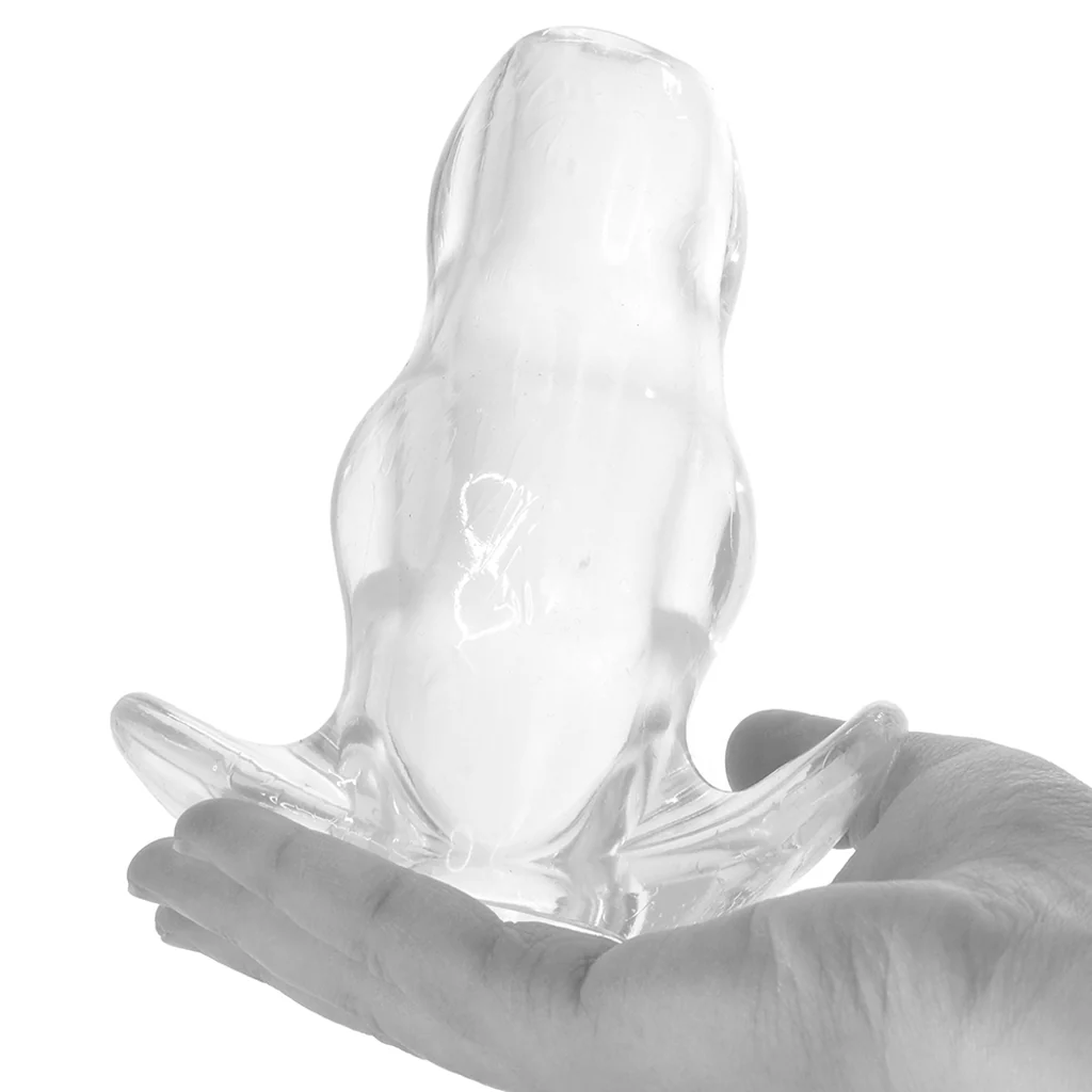Master Series Clear View Hollow Anal Plug - Image 4