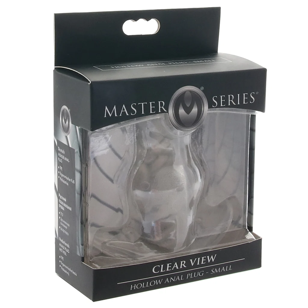 Master Series Clear View Hollow Anal Plug - Image 6