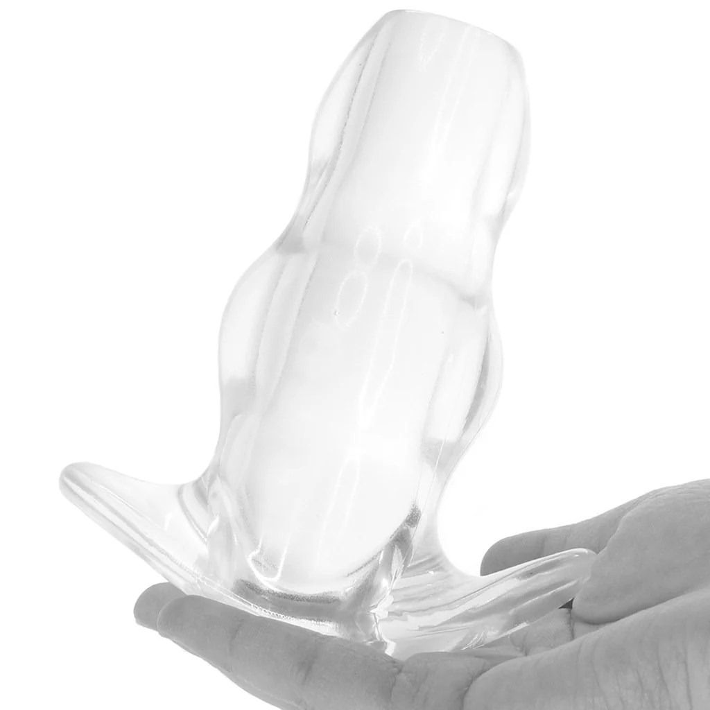 Master Series Clear View Hollow Anal Plug - Image 4