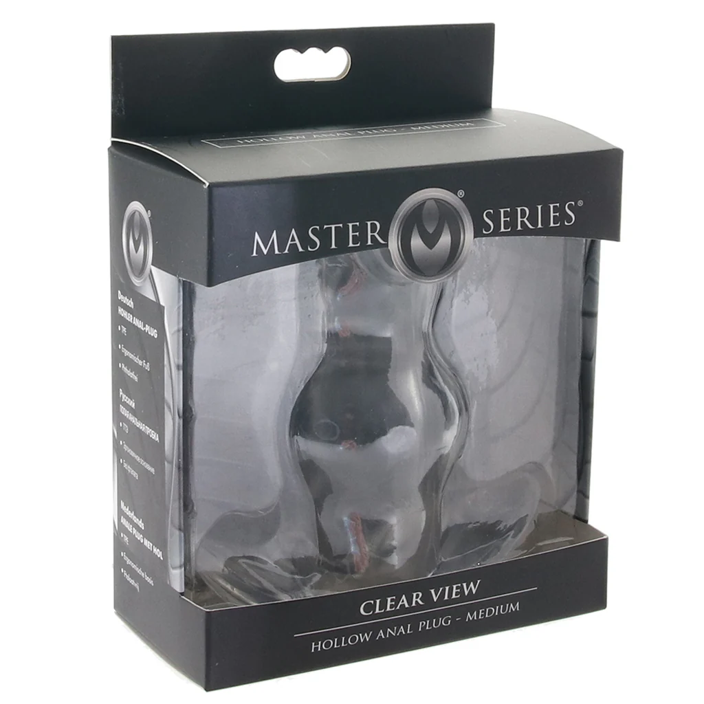 Master Series Clear View Hollow Anal Plug - Image 6