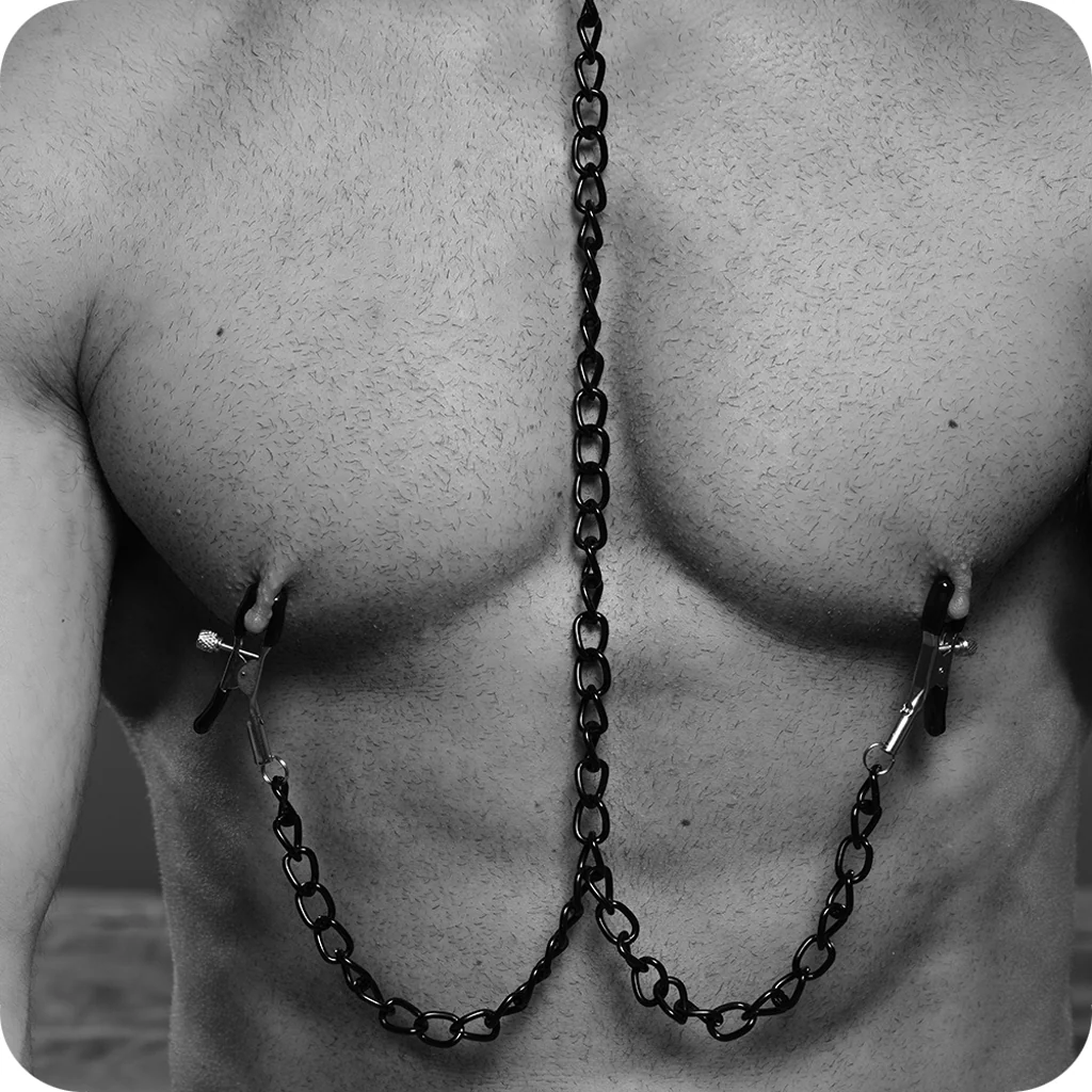 Master Series Collared Temptress Collar and Nipple Clamps - Image 5