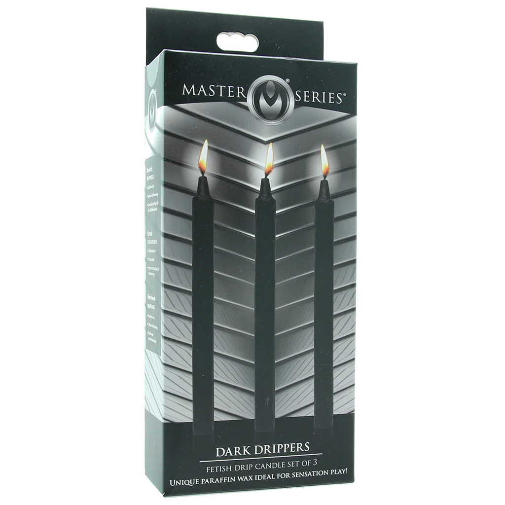 Master Series Dark Drippers Candle Set of 3 in Black - Image 4