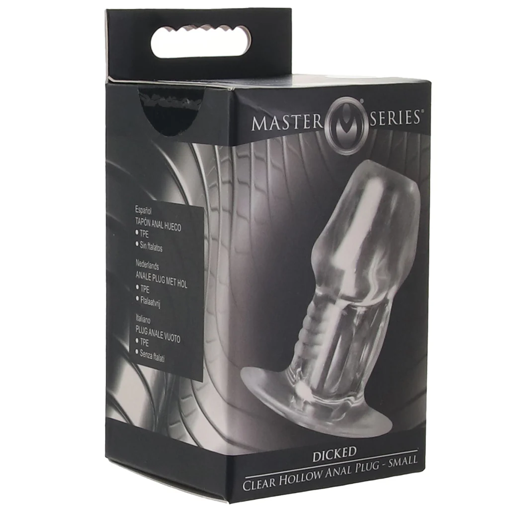Master Series Dicked Hollow Anal Plug in Small - Image 9