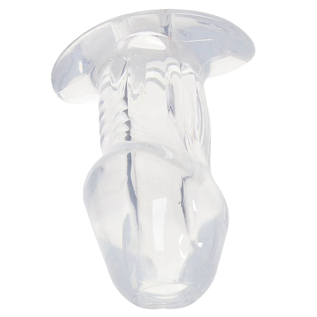 Master Series Dicked Hollow Anal Plug in Medium - Image 2