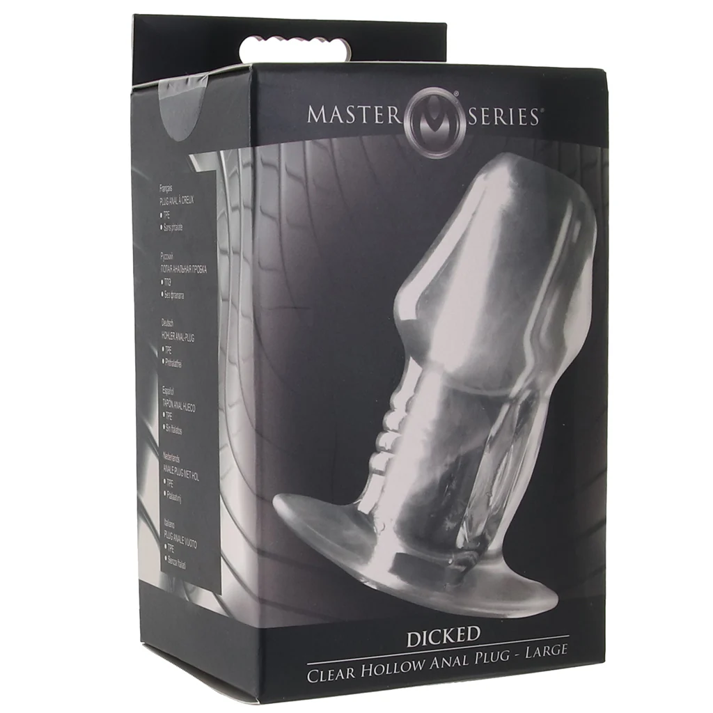 Master Series Dicked Hollow Anal Plug in Large - Image 9