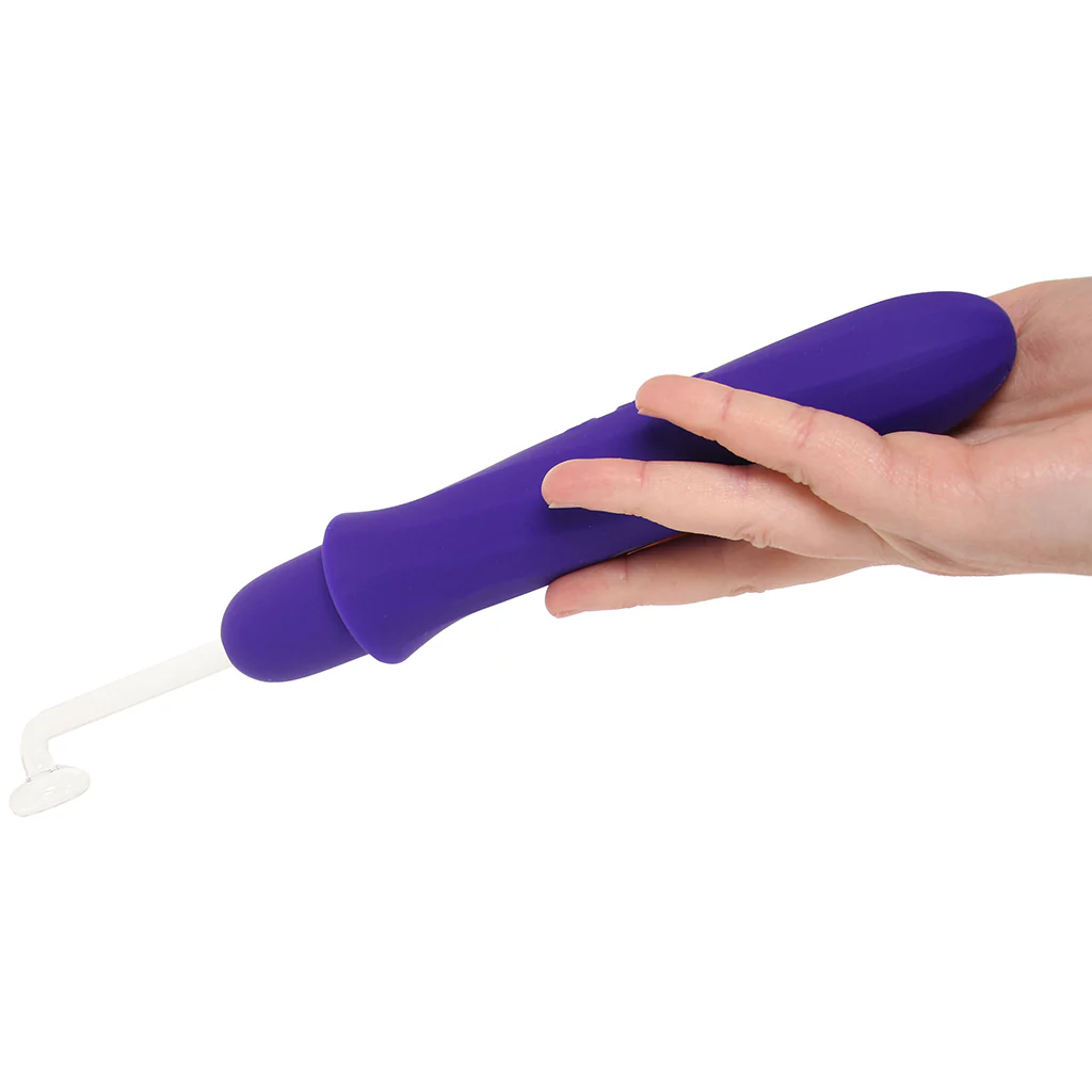 Master Series Elektra Rechargeable E-Stim Wand in Purple - Image 4