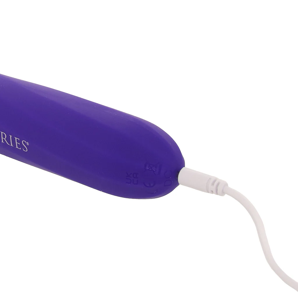 Master Series Elektra Rechargeable E-Stim Wand in Purple - Image 7