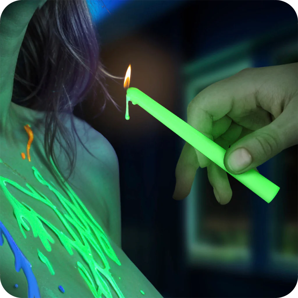 Master Series Glow Wax UV Drip Candles - Image 2
