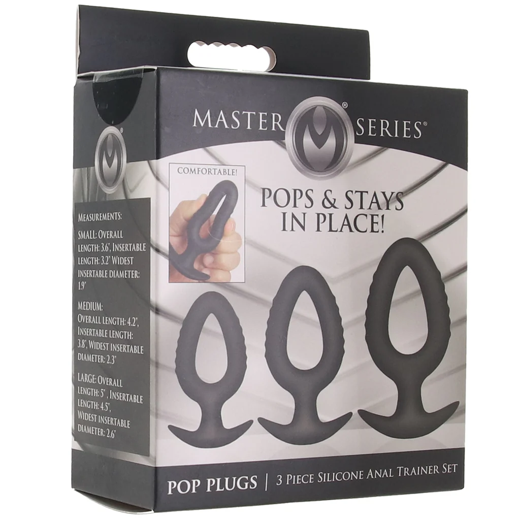 Master Series Pop Plugs 3 Piece Anal Trainer Kit - Image 9