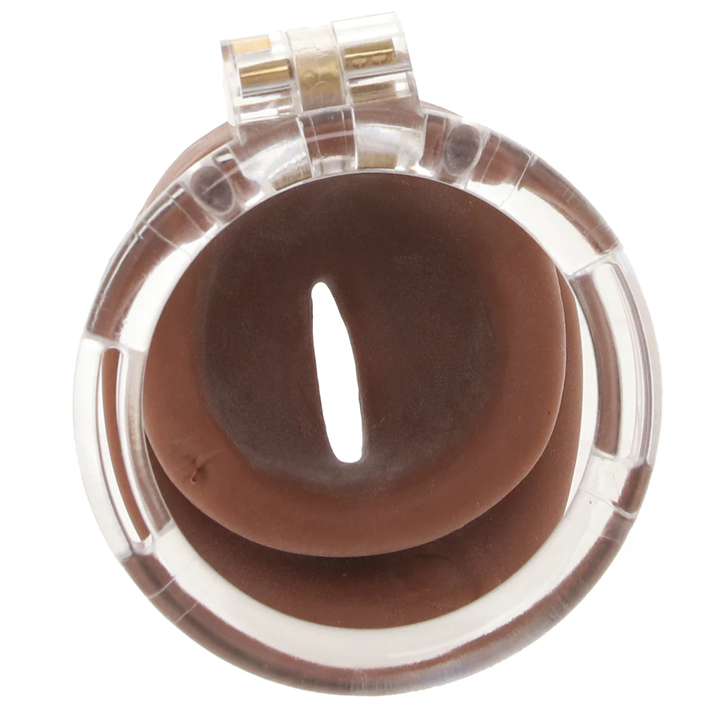 Master Series Pussy Chastity Cage in Tan - Image 6