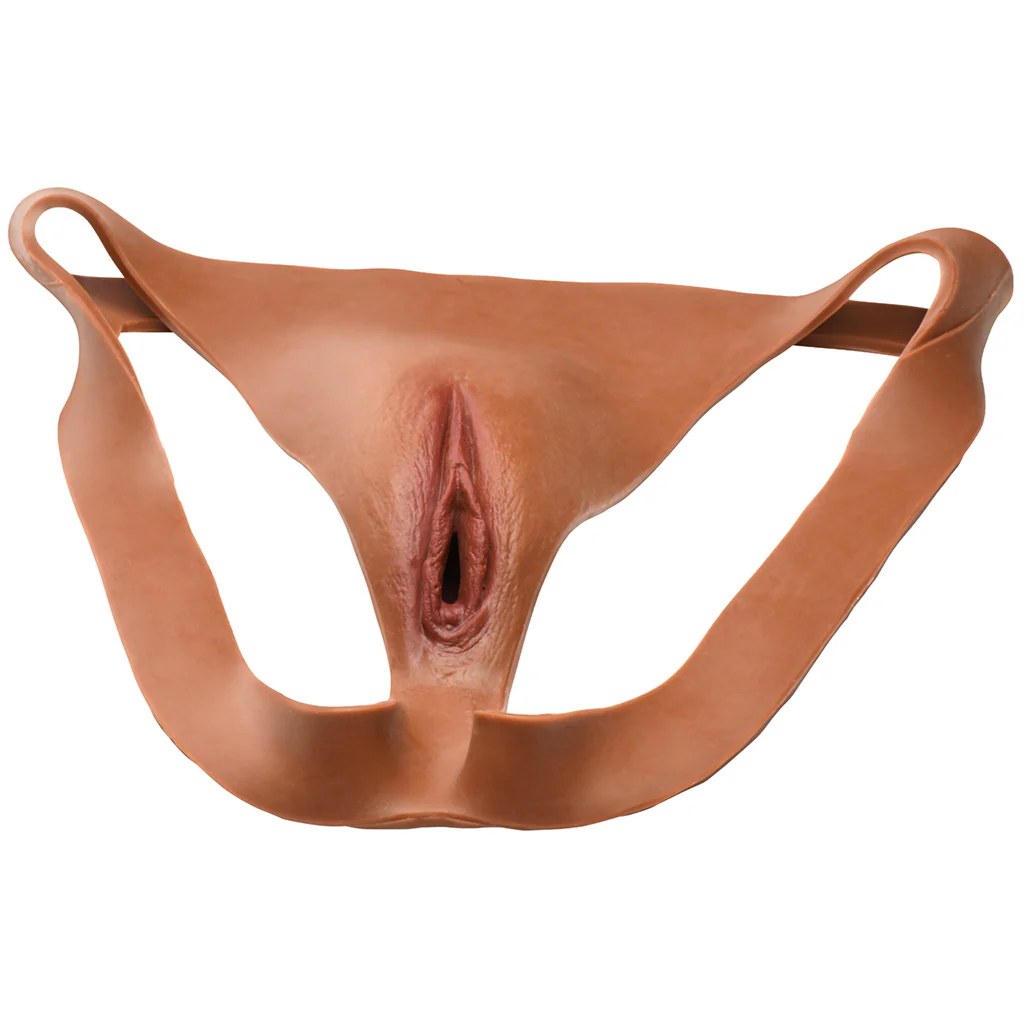 Master Series Pussy Strap Silicone Jockstrap in Dark - Image 2