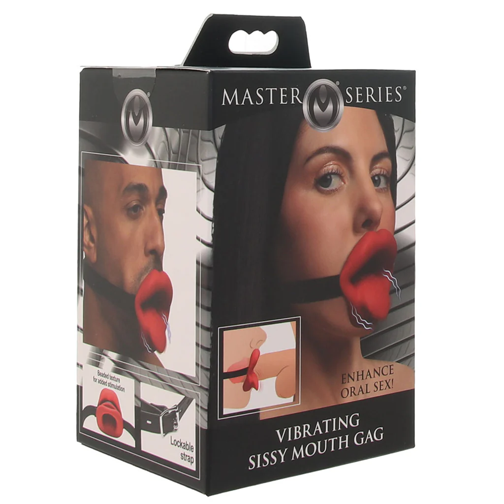 Master Series Vibrating Sissy Mouth Gag - Image 6