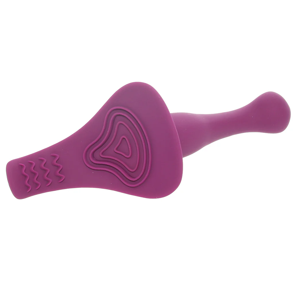 ME2 Vibrating Silicone Strap-On Ready Probe in Purple - Image 5