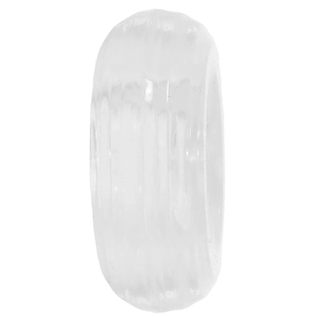 Medium Premium Silicone Cock Ring in Clear - Image 4