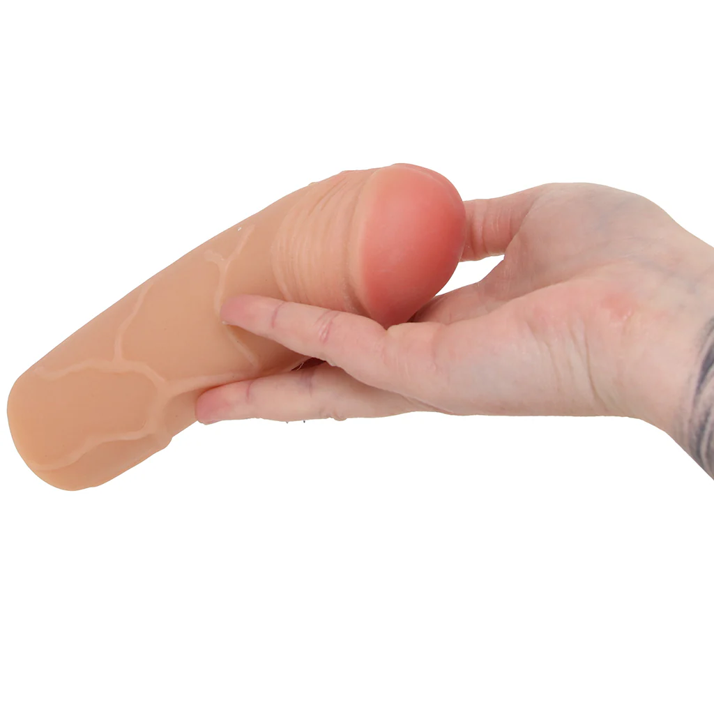 Mega 1 Inch Fanta Flesh Extension in White - Image 4