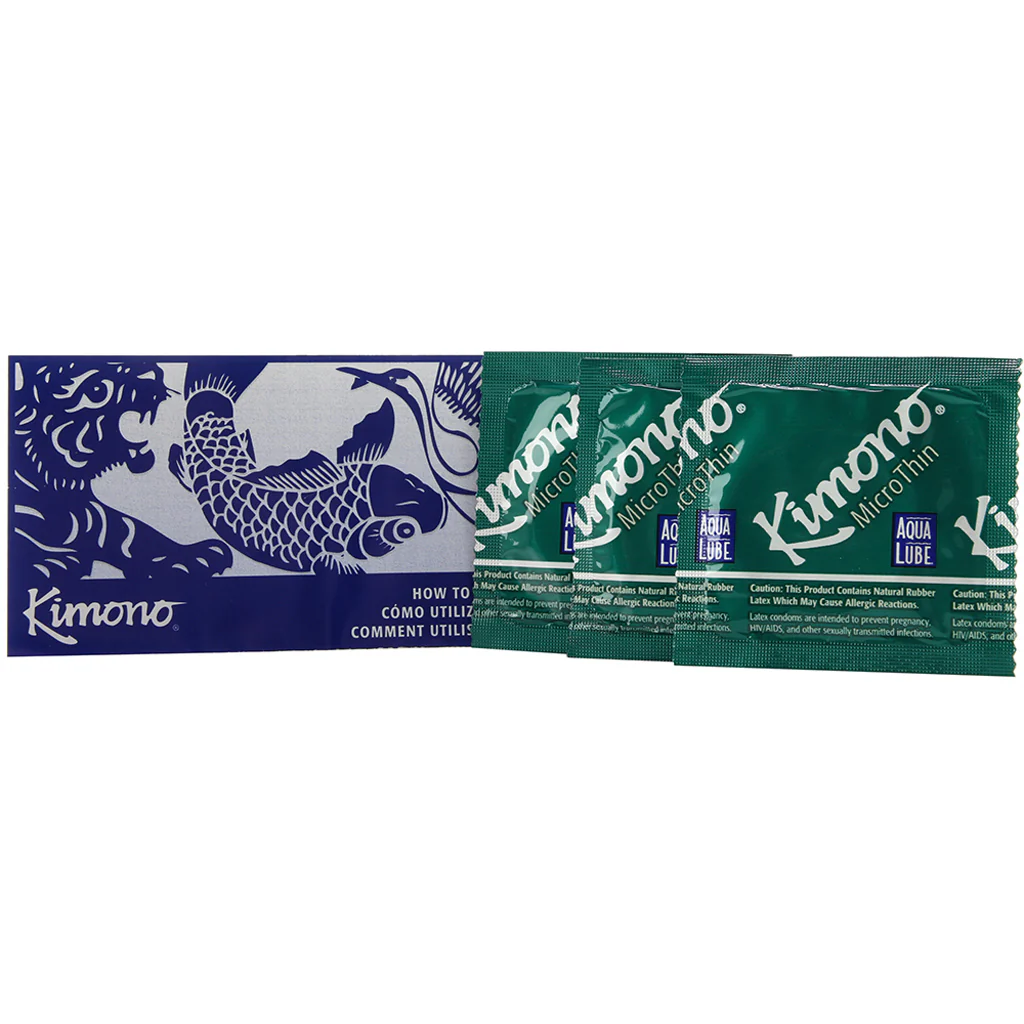 MicroThin Aqua Lube Condoms in 12 Pack - Image 2