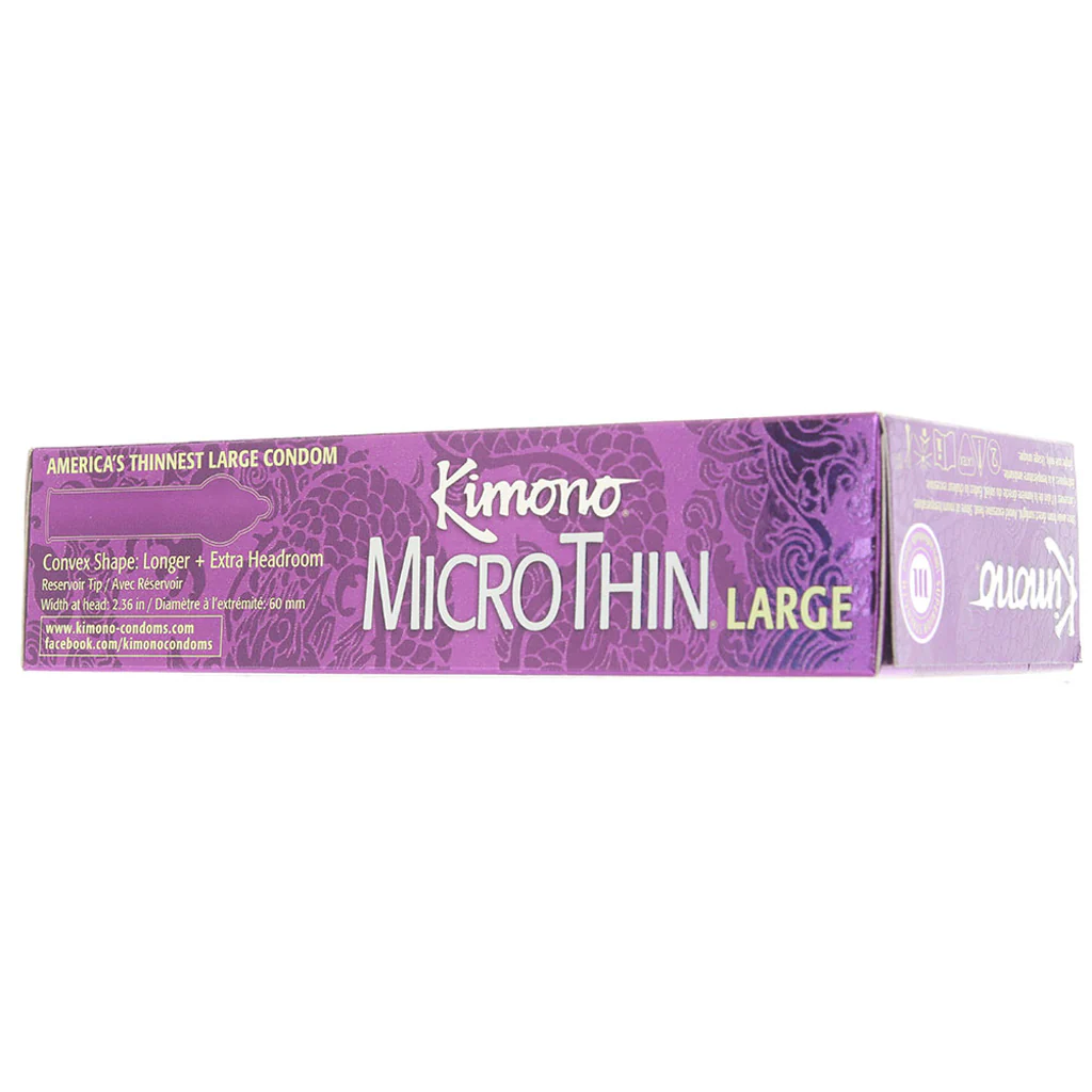 Kimono MicroThin Plus Large Condoms in 12 Pack - Image 2