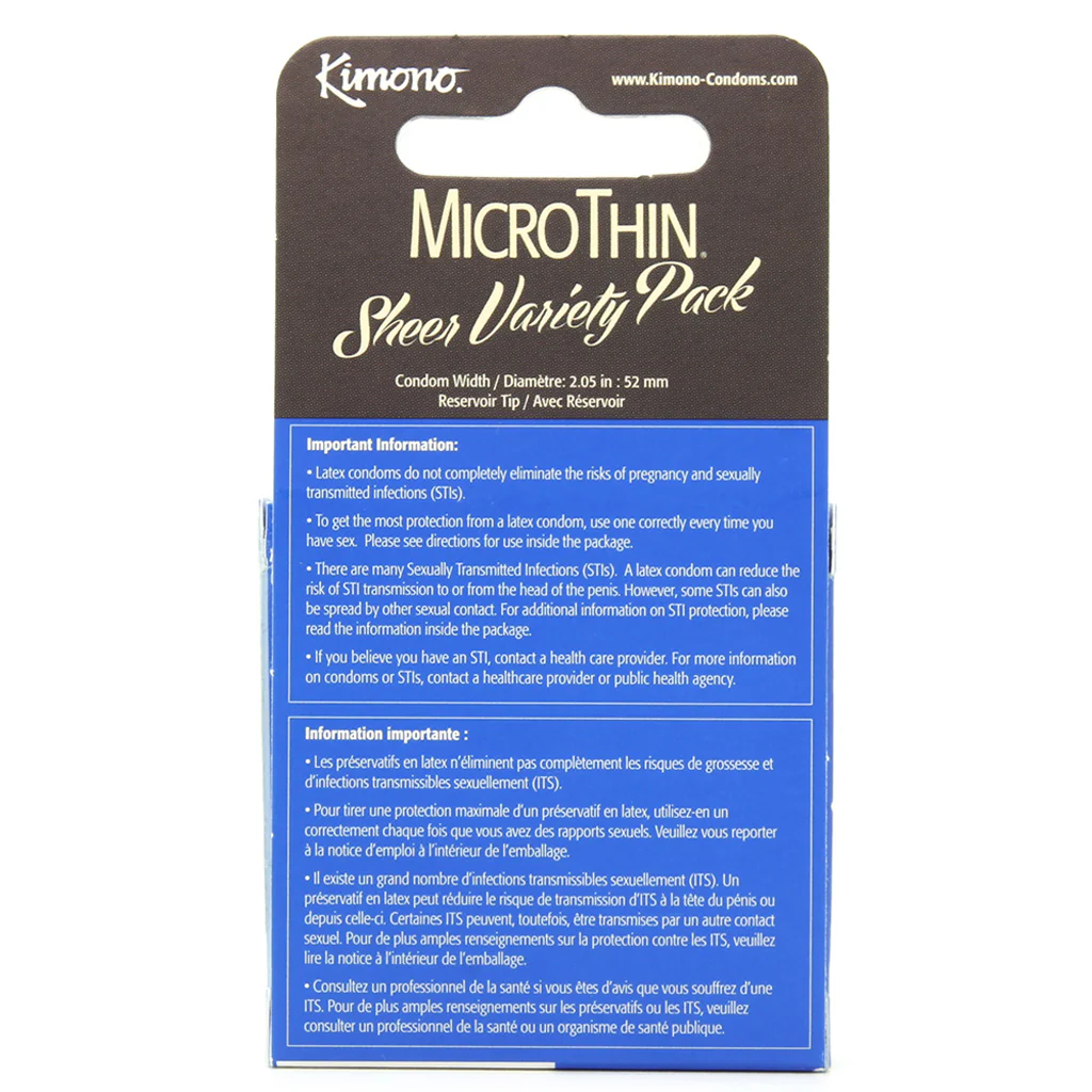 MicroThin Sheer Variety Pack Condoms in 3 Pack - Image 4