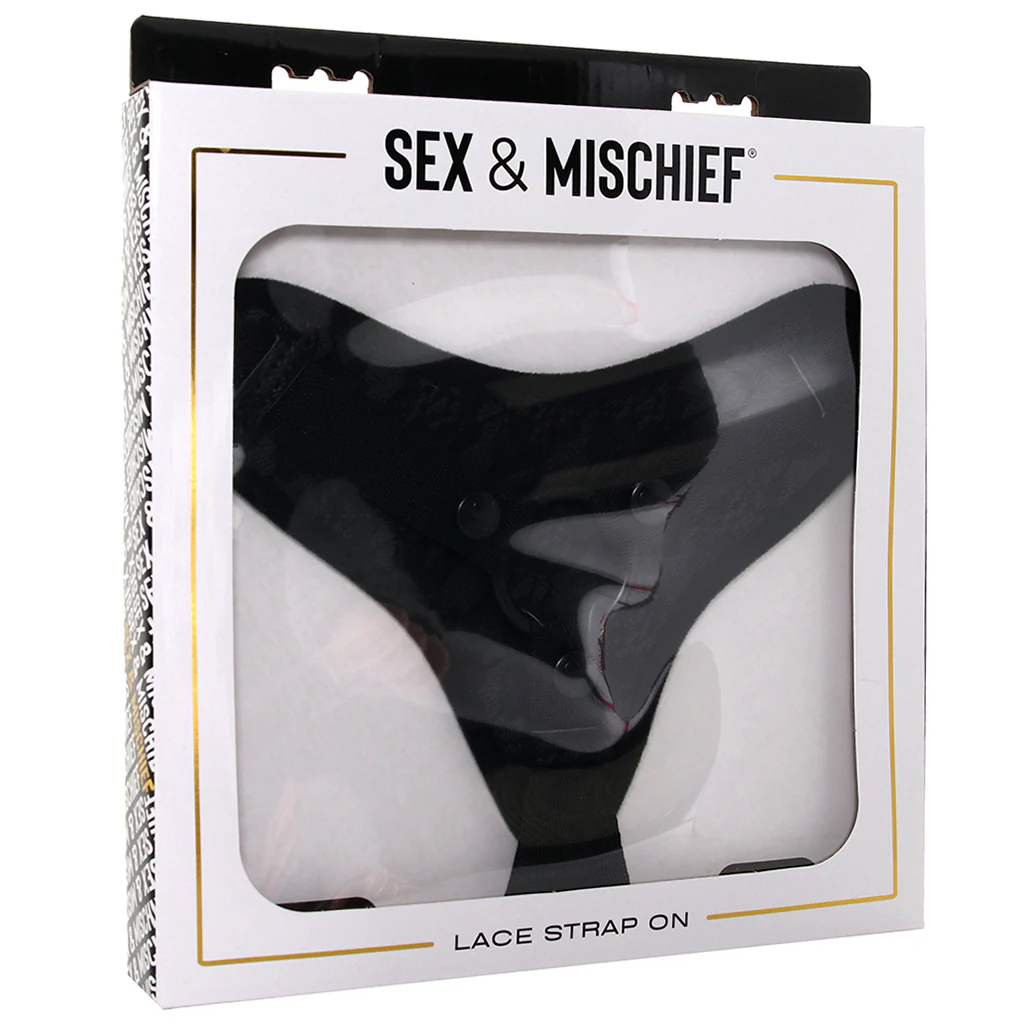 Sincerely Black Lace Strap-On Harness - Image 9