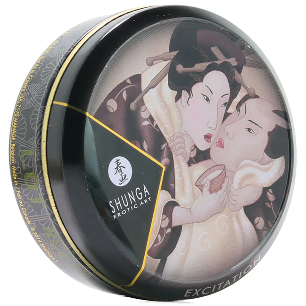 Excitation Mini Massage Candle 1oz/30ml in Chocolate - Image 6