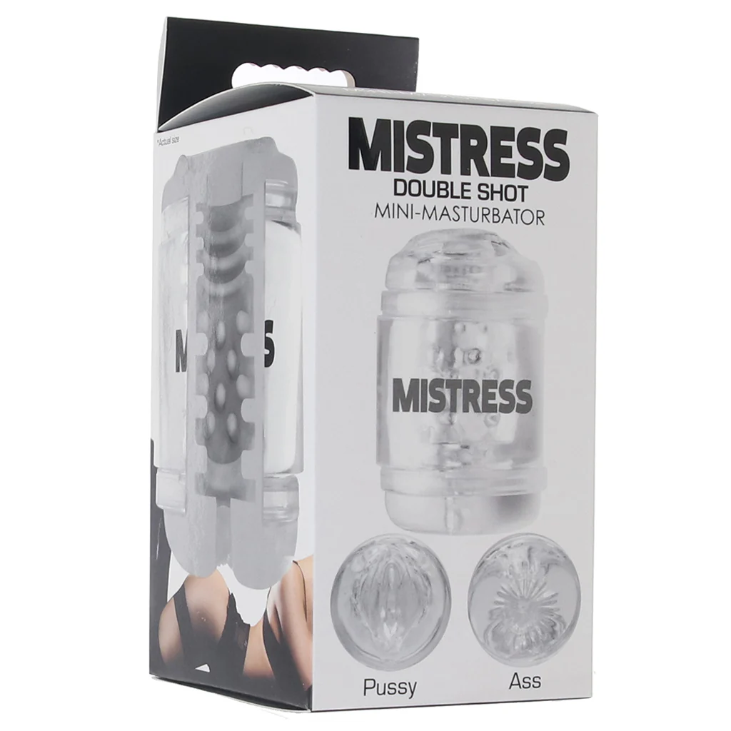 Mistress Double Shot Pussy & Ass Stroker in Clear - Image 6