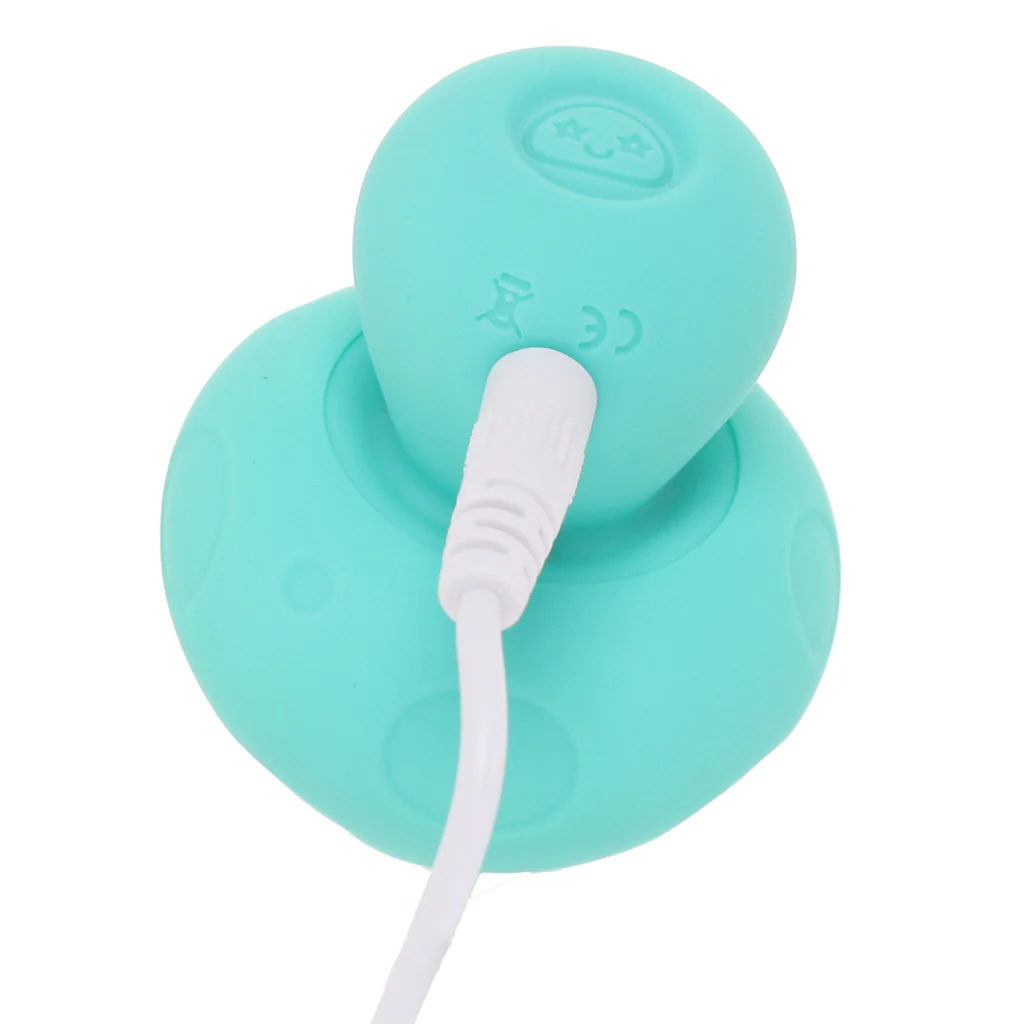 Mochi Silicone Mushroom Mini Vibe in Teal - Image 7