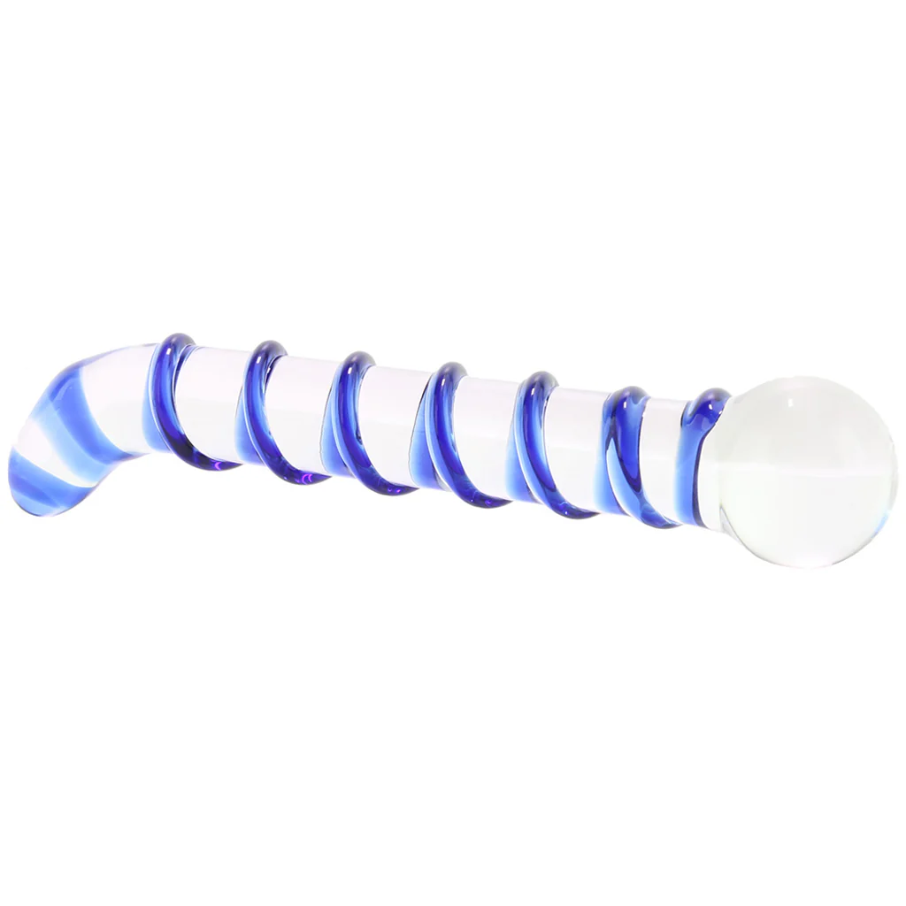 gläs Mr. Swirly 6.5 Inch G-Spot Glass Dildo - Image 5