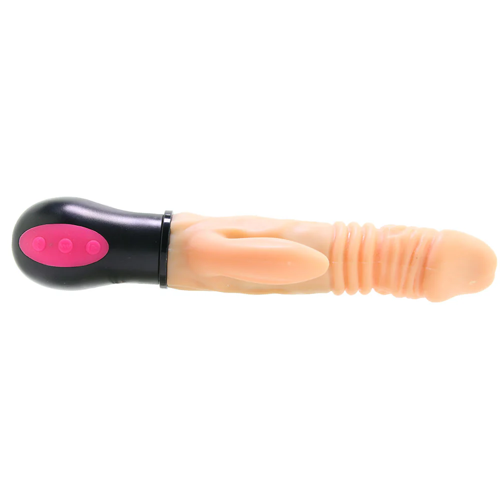 Natural Real Skin Hot Cock Rotating Thruster Vibe in Flesh - Image 5