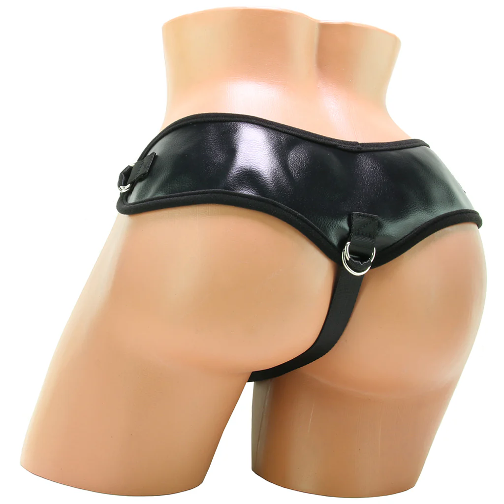 Natural Realskin 6 Inch Squirting Cock & Harness in Vanilla - Image 5