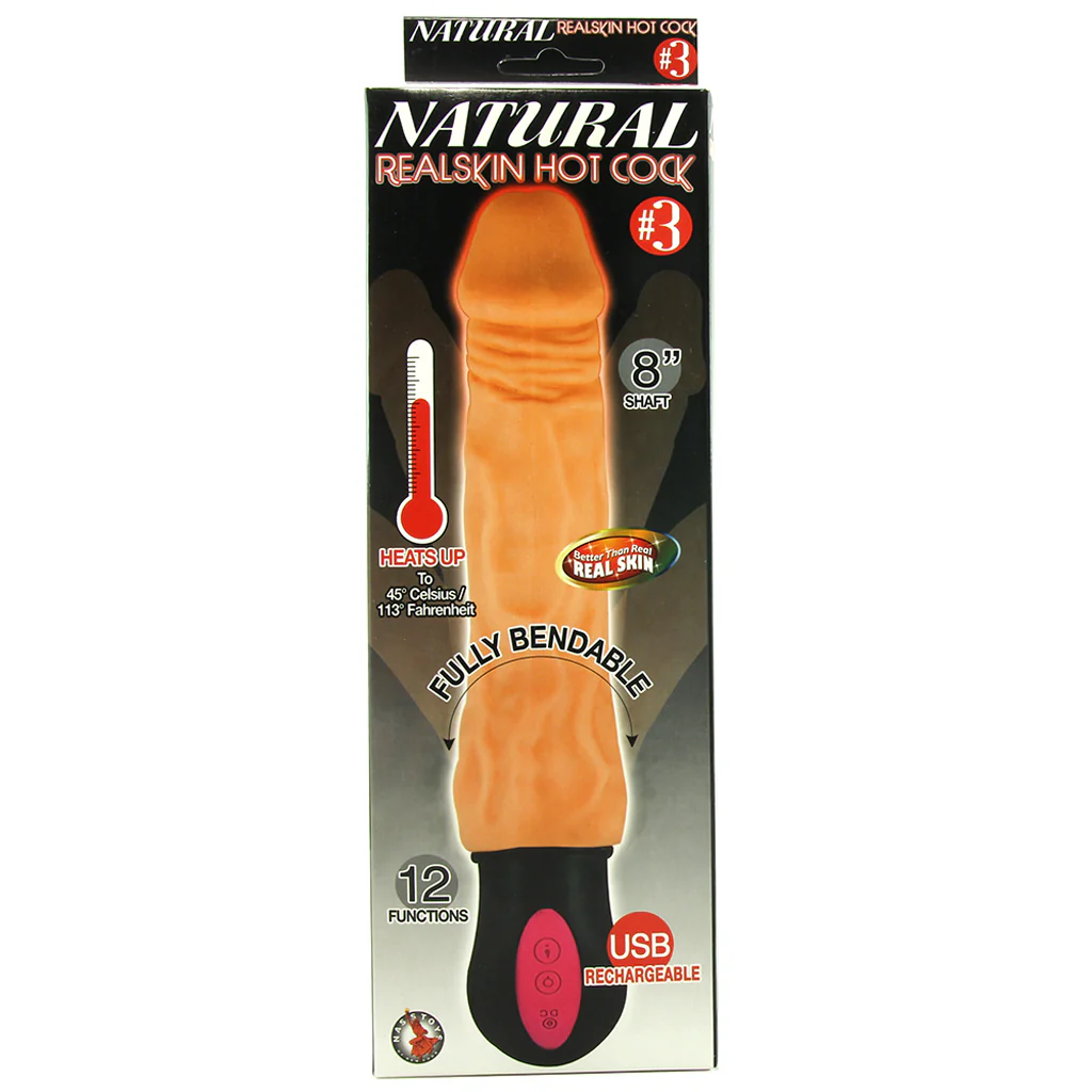 Natural Realskin 8 Inch Hot Cock #3 - Image 6