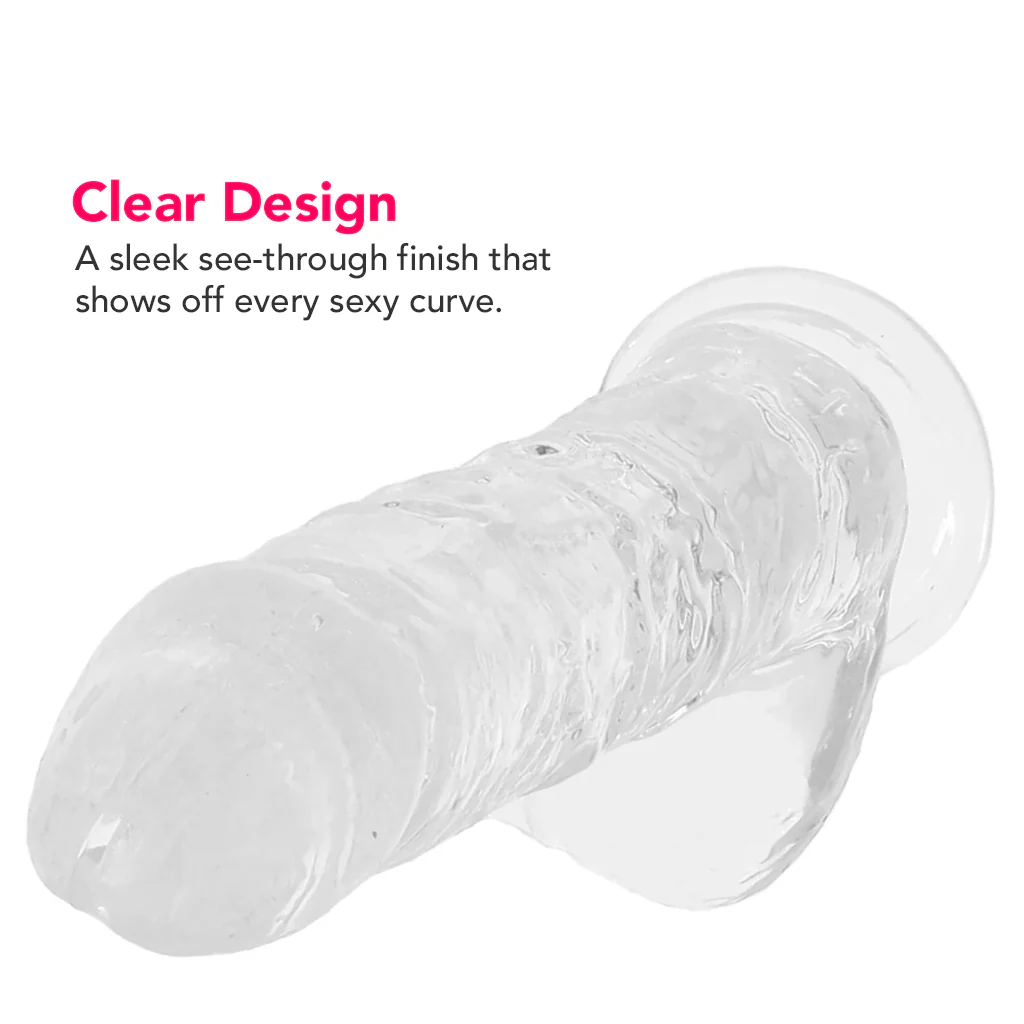 Naturally Yours 6 Inch Crystalline Dildo in Clear - Image 2