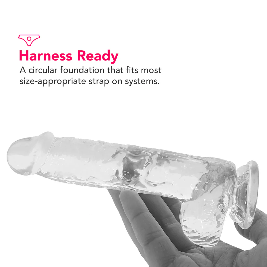Naturally Yours 6 Inch Crystalline Dildo in Clear - Image 4