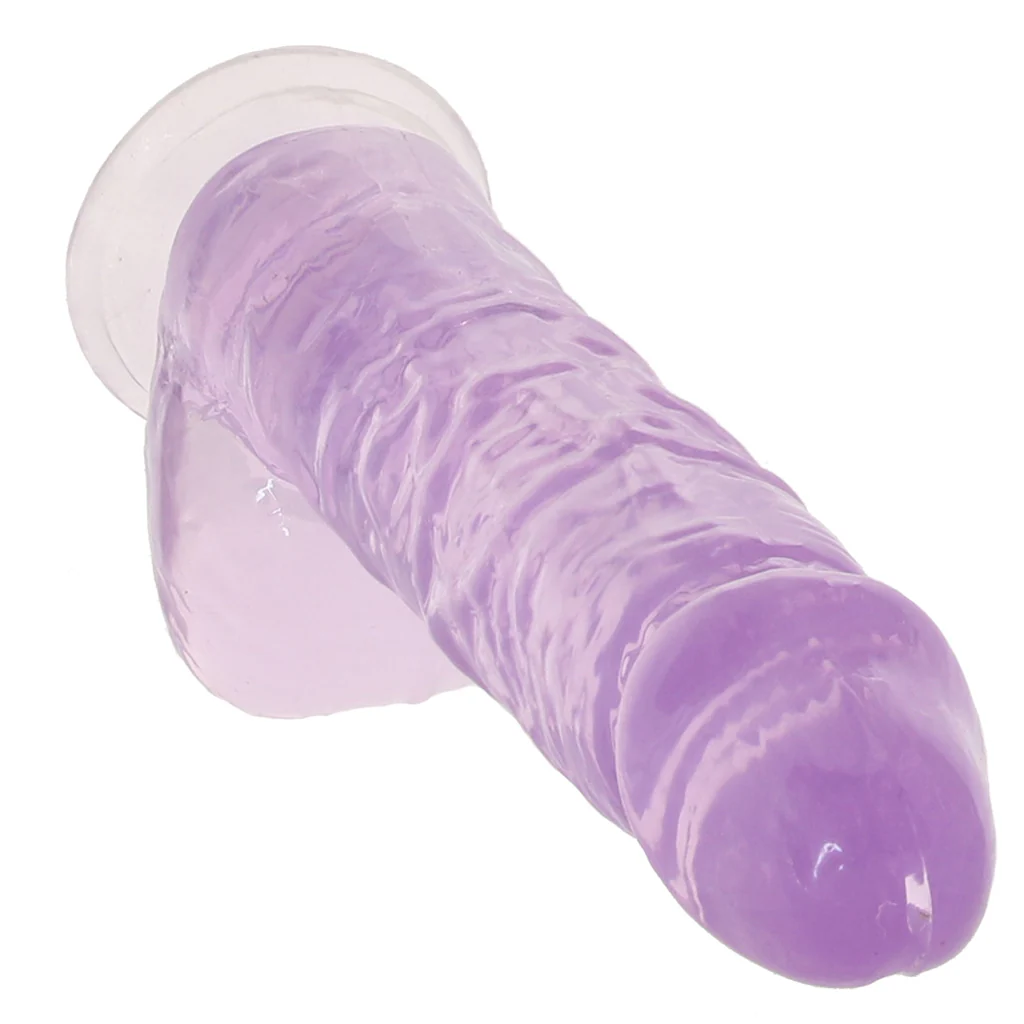 Naturally Yours 6 Inch Crystalline Dildo in Amethyst - Image 2