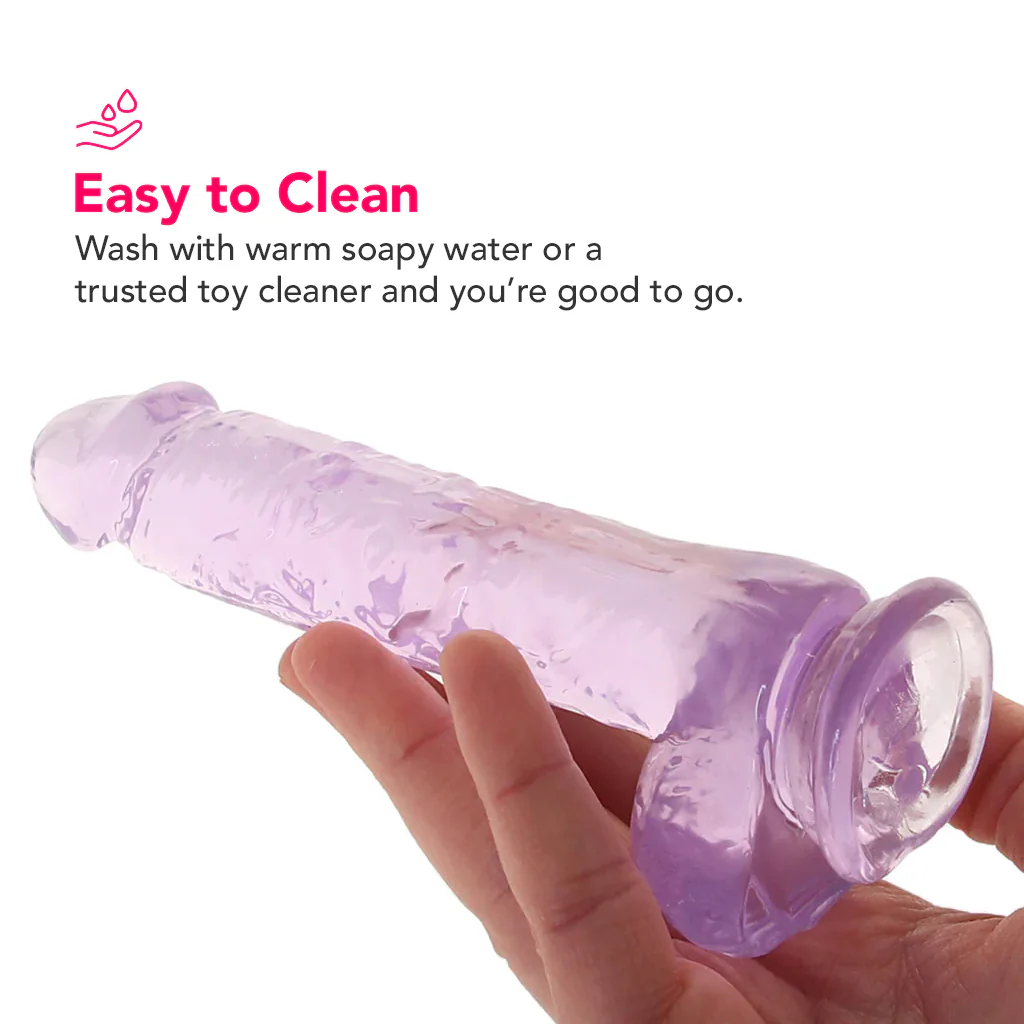 Naturally Yours 6 Inch Crystalline Dildo in Amethyst - Image 4
