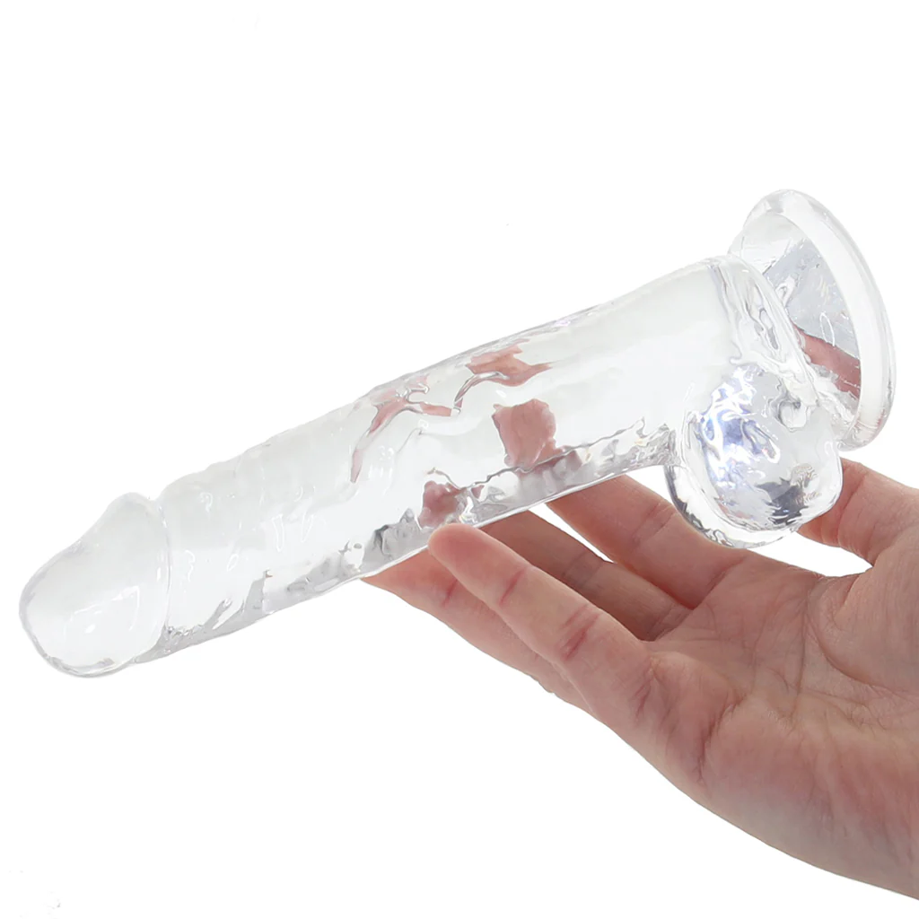 Naturally Yours 7 Inch Crystalline Dildo in Clear - Image 4