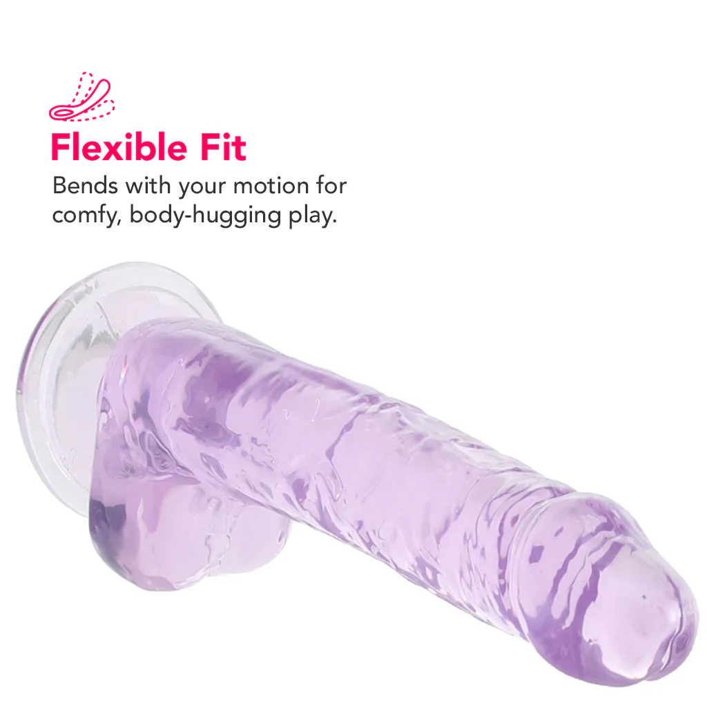 Naturally Yours 7 Inch Crystalline Dildo in Amethyst - Image 2
