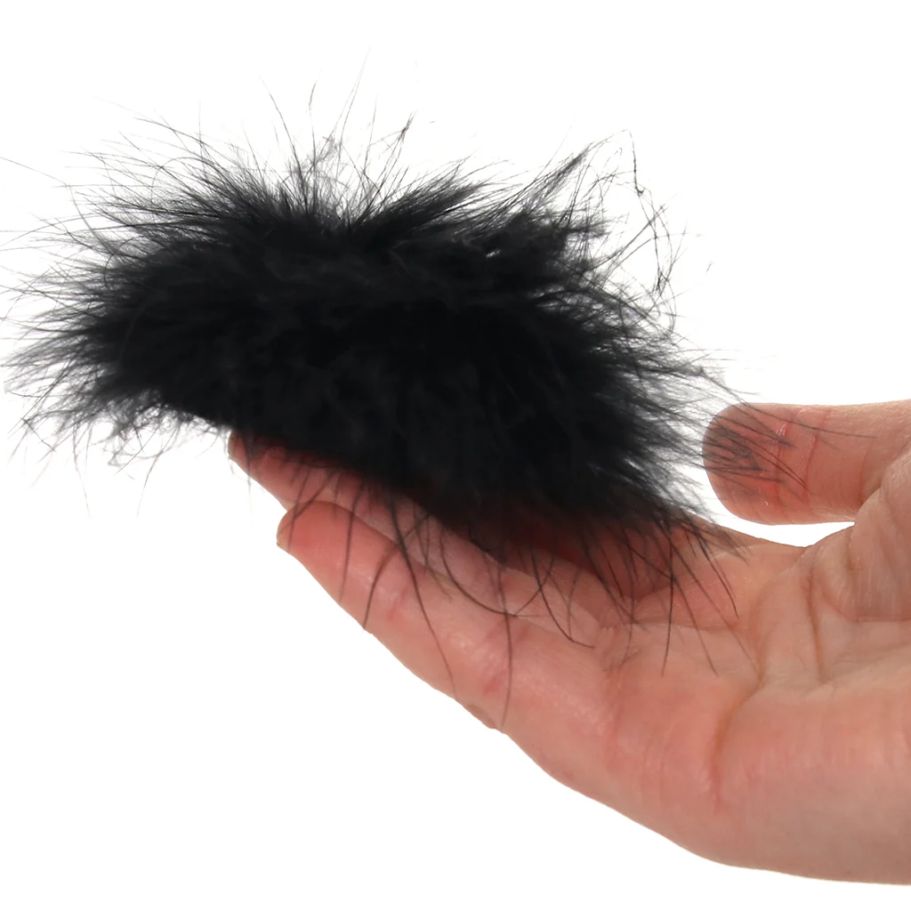 Nipple Couture Black Marabou Covers - Image 6
