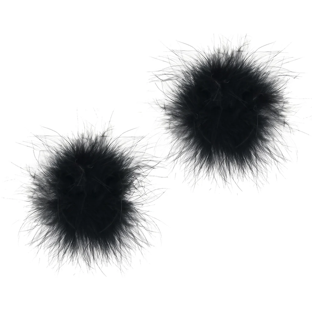 Nipple Couture Black Marabou Covers - Image 7