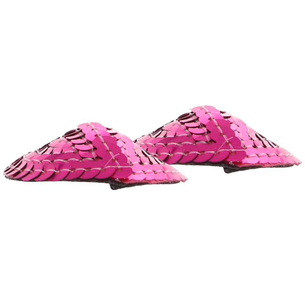 Nipple Couture Pink Sequin Heart Covers - Image 6